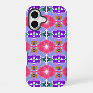 Lebendiges Aurora-Kaleidoskop Elektrische Blüte iPhone 16 Hülle