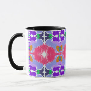 Lebendiges Aurora-Kaleidoskop Elektrische Blüte Tasse