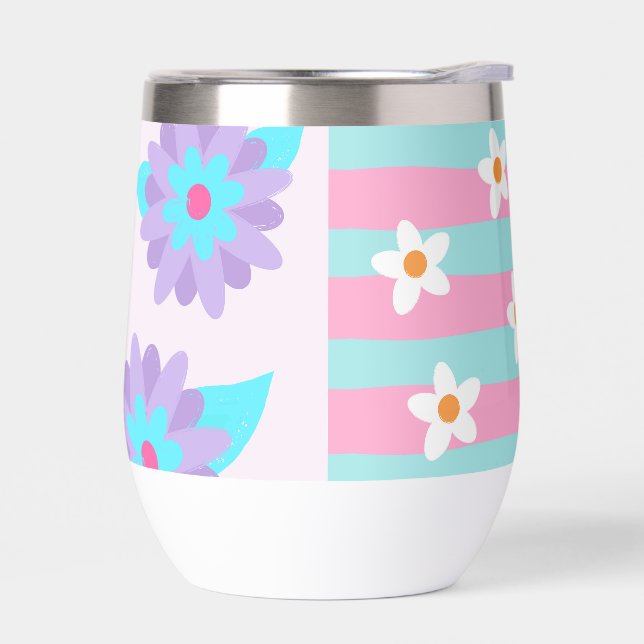 Lebendiges blühendes Blumen-Design (Links)
