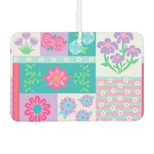Lebendiges blühendes Blumen-Design Autolufterfrischer