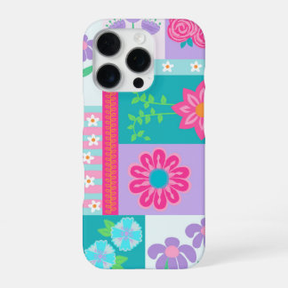 Lebendiges blühendes Blumen-Design iPhone 16 Pro Hülle