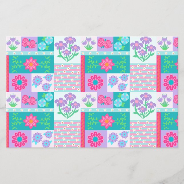 Lebendiges blühendes Blumendesign Flyer (Vorne)