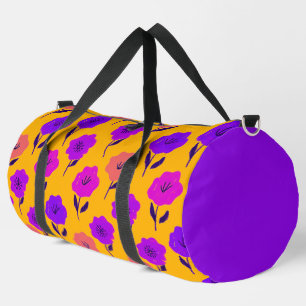 Lebendiges Blumenmuster Duffle Bag
