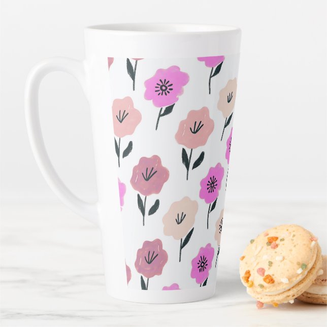Lebendiges Blumenmuster Milchtasse (Beispiel)