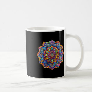Lebendiges Boho-Mandala-Meditations-Chakra-Muster Kaffeetasse