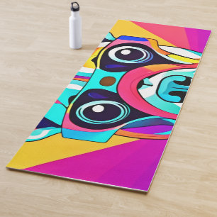 Lebendiges Brillen-Design für Haustiere Yogamatte