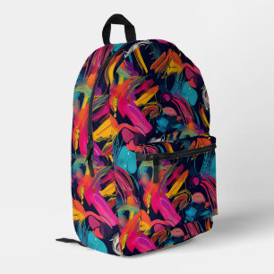 Lebendiges Chaos-Spritz-Graffiti Bedruckter Rucksack