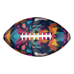 Lebendiges Chaos-Spritz-Graffiti Football