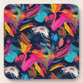 Lebendiges Chaos-Spritz-Graffiti Getränkeuntersetzer