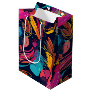 Lebendiges Chaos-Spritz-Graffiti Mittlere Geschenktüte