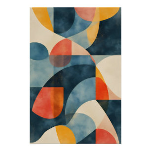 Lebendiges dimensionales Prisma Poster