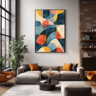Lebendiges dimensionales Prisma Poster