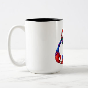 Lebendiges einäugiges Monster Zweifarbige Tasse