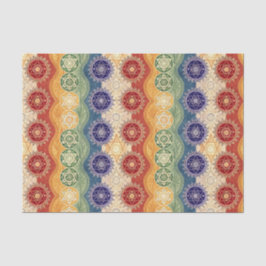 Lebendiges Energie-Chakra-Mandala-Designmuster-Kun Seidenpapier