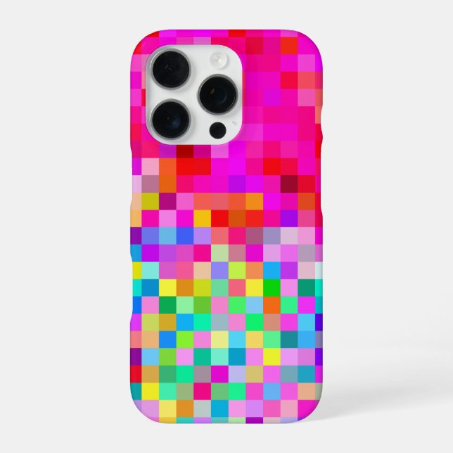 Lebendiges Farbd Design iPhone Hülle (Rückseite)