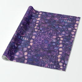 Lebendiges farbenfrohes abstraktes Blumenmuster Geschenkpapier