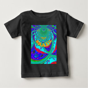 Lebendiges florales Muster: Brasilianischer Tribut Baby T-shirt