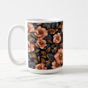 Lebendiges florales Muster Kaffeetasse