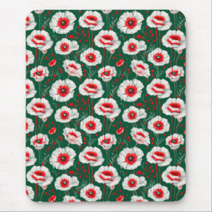 Lebendiges florales Muster Mousepad