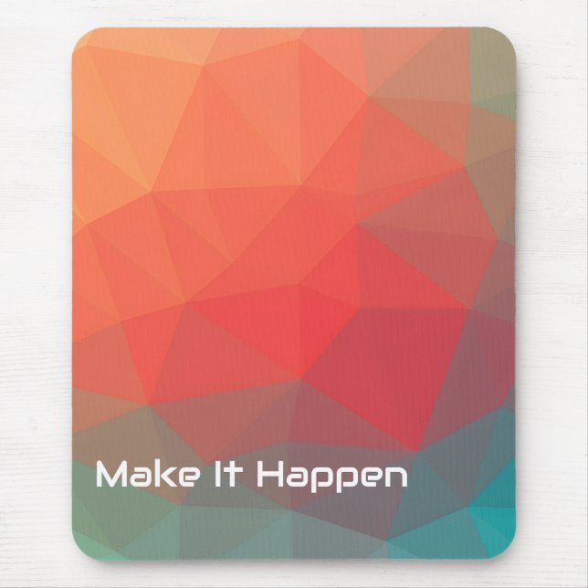 Lebendiges geometrisches abstraktes individuelles  mousepad (Vorne)