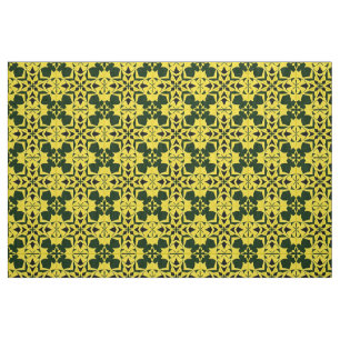 Lebendiges geometrisches Blumendesign Stoff