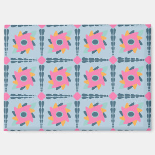 Lebendiges geometrisches Fliesendesign Magnet