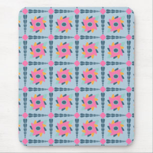 Lebendiges geometrisches Fliesendesign Mousepad