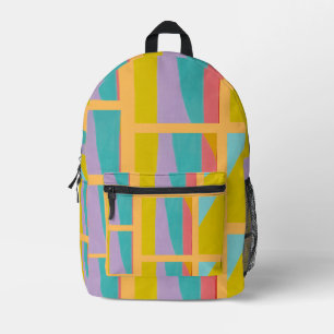 Lebendiges geometrisches Muster farbenfrohe Tasche