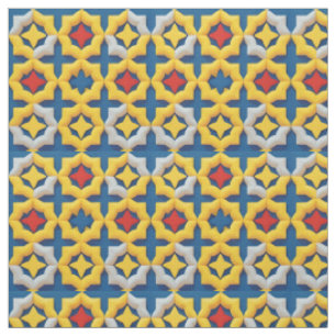 Lebendiges geometrisches Muster mit kräftigen Farb Stoff