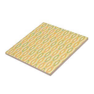 Lebendiges geometrisches Muster mit sechseckigen F Fliese