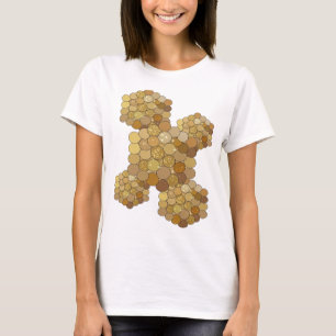 Lebendiges Gold-SPARKLE-Grafikdesign T-Shirt