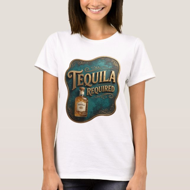 Lebendiges Gold TEQUILA ERFORDERLICH Tee v2 (Vorderseite)