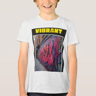 Lebendiges Graffiti-Design-T-Shirt Tri-Blend Shirt