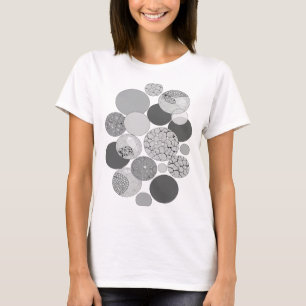 Lebendiges Grau ABSTRACTE KUNST Moderne Gestaltung T-Shirt