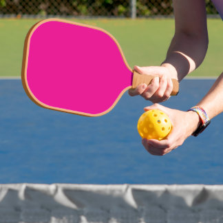 Lebendiges Heißrosa Minimalistischer Professionell Pickleball Schläger
