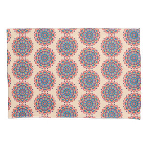 Lebendiges Hexcolor-Mandala Kissenbezug