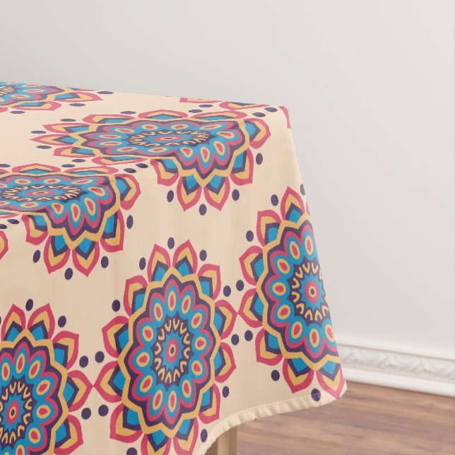 Lebendiges Hexcolor-Mandala Tischdecke (Beispiel)