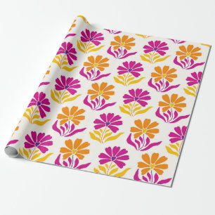 Lebendiges Indisches Diwali-Blumenfest Geschenkpapier