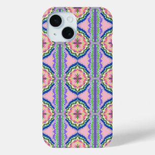 Lebendiges Kaleidoskop Blühen: Rosa & Smaragd Mand Case-Mate iPhone Hülle