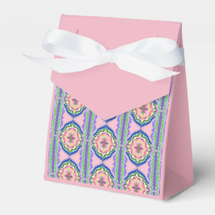 Lebendiges Kaleidoskop Blühen: Rosa & Smaragd Mand Geschenkschachtel