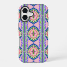 Lebendiges Kaleidoskop Blühen: Rosa & Smaragd Mand