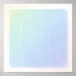 Lebendiges Labyrinth-Wallpaper und Kunstprint mit  Poster