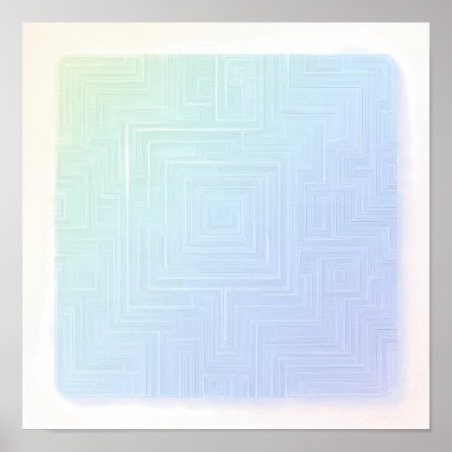 Lebendiges Labyrinth-Wallpaper und Kunstprint mit  Poster (Vorne)