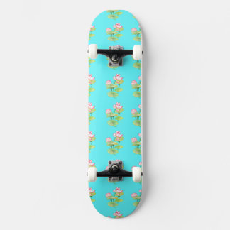 Lebendiges Lotus-Motiv Skateboard