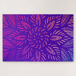 Lebendiges Mandala-Design Puzzle