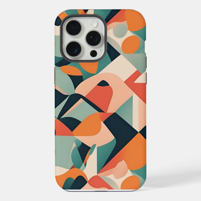 Lebendiges Mosaik iPhone Hülle (Rückseite)