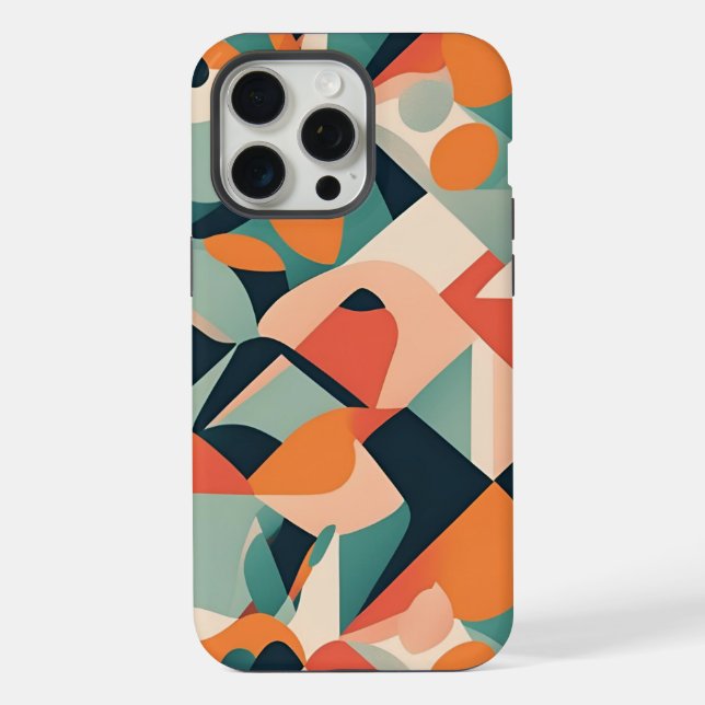 Lebendiges Mosaik iPhone Hülle (Rückseite)