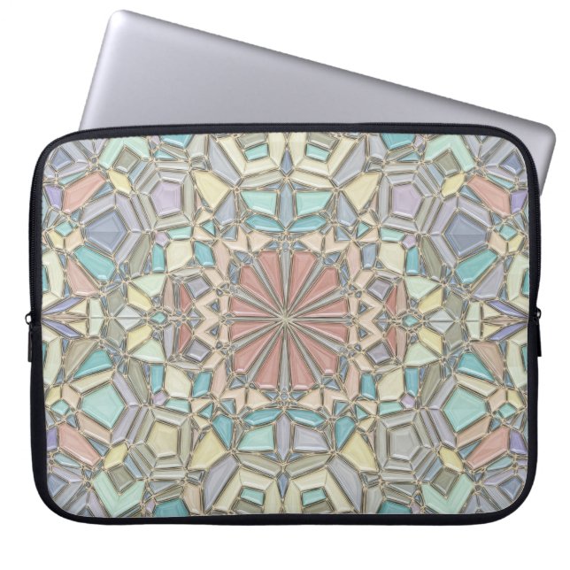 lebendiges Mosaik Laptopschutzhülle (Vorderseite)