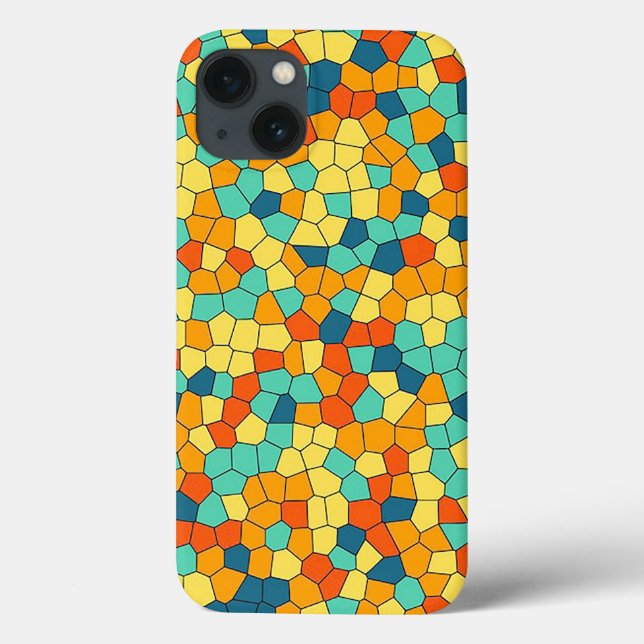 Lebendiges Mosaikmuster Case-Mate iPhone Hülle (Rückseite)
