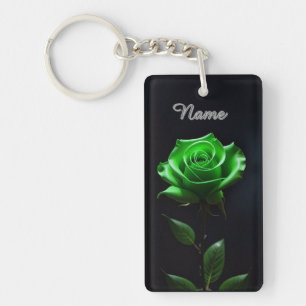 Lebendiges Neon-Blumendesign Schlüsselanhänger